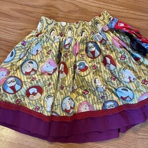 Matilda Jane Skirt Paint‎ by Numbers Skirt Size 8